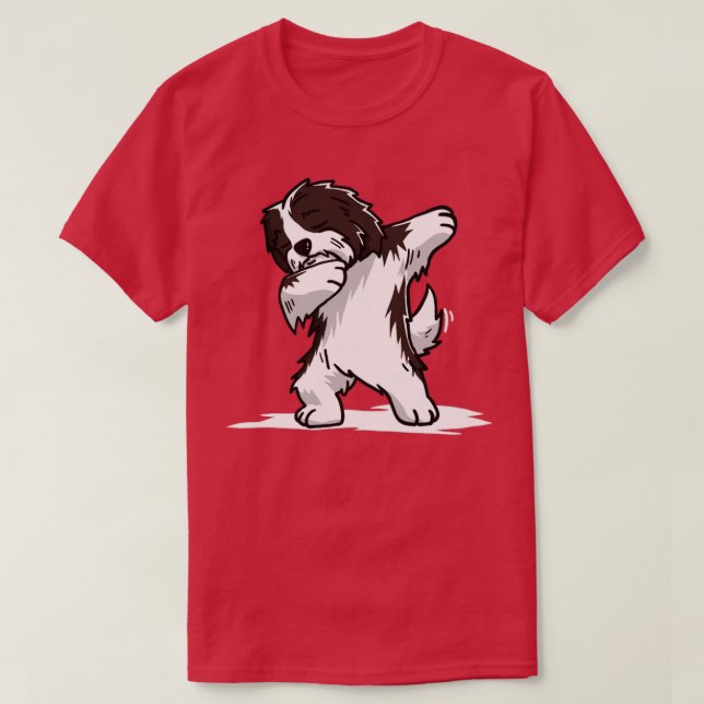Funny Havanese Dabbing Hund Dab Dance 1 T Shirt (Design framsida)