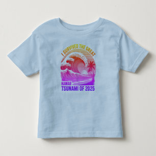 Funny Hawaiian Tsunami Survivor Shirt - 2025 T