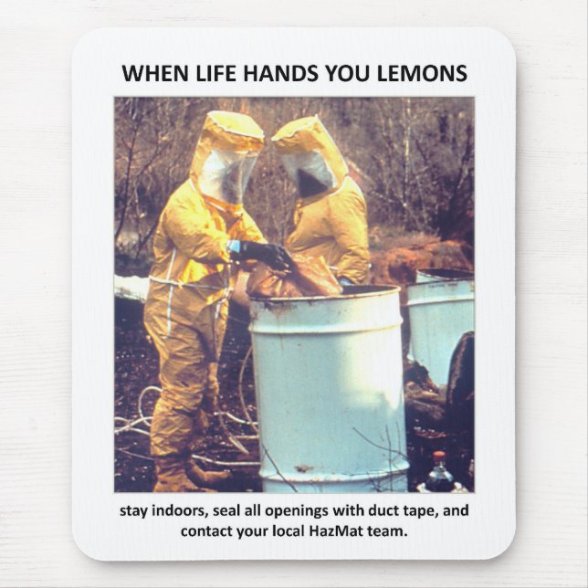 Funny Hazmat Biohazard Safety Adress Musmatta (Framsidan)