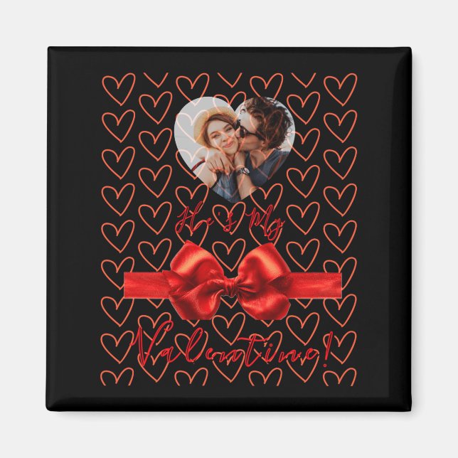 Funny He S My Valentine Womens  Magnet (Framsidan)