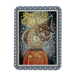FUNNY HEADLESS HORSEMAN UGGLA, SÖMNIG HOLLOW BIRD MAGNET