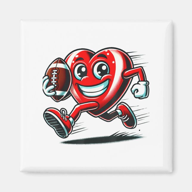 Funny Heart American Football Valentine Srts Women Magnet (Framsidan)