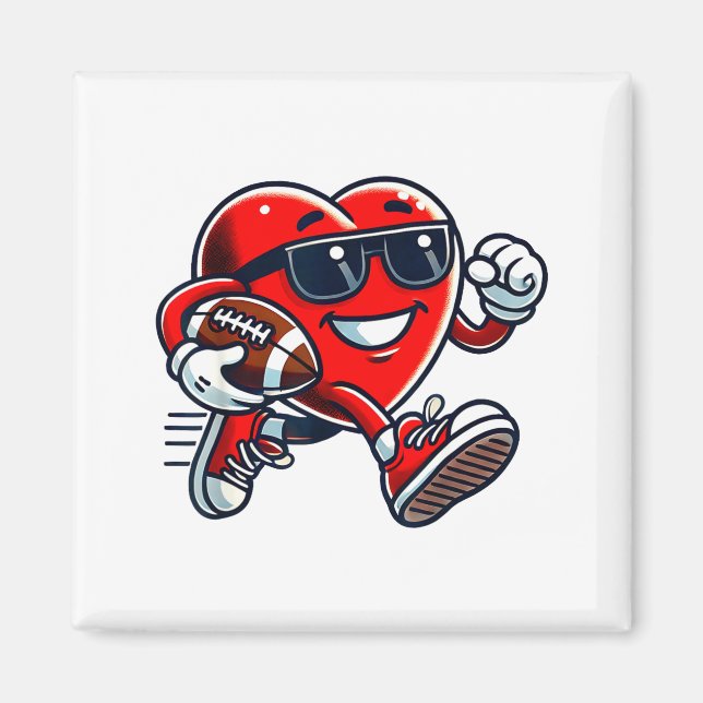 Funny Heart American Football Valentine Srts Women Magnet (Framsidan)