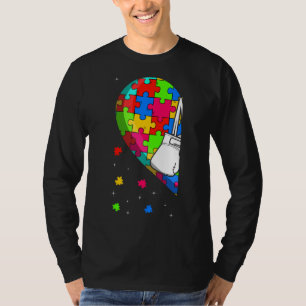 Funny Heart Boxing Autism Awareness Support Kärlek T Shirt