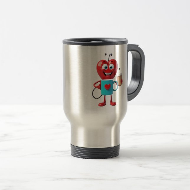 Funny Heart Coffee Mug Resemugg (Framsida höger)