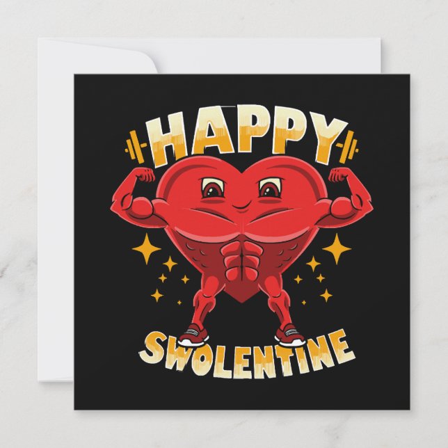 Funny Heart Gym Workout Valentine Gift (Framsida)