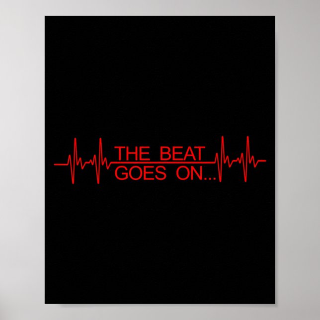 Funny Heart Transplant Art Men Women Heart Attack  Poster (Framsidan)