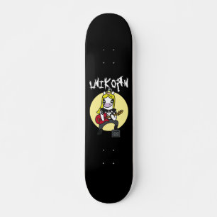 Funny Heavy Metall Unicorn Mini Skateboard Bräda 18,5 Cm