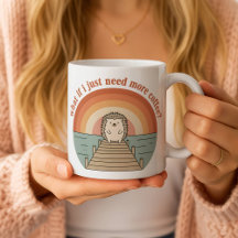Funny Hedgehog Coffee Morning Slogan Mug
