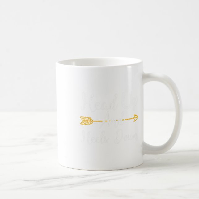 Funny Heels Down Horseback Riding Gift Girl Kaffemugg (Höger)