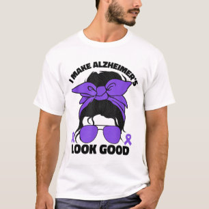 Funny Heimers Awareness Month Women Lila Heimer T Shirt