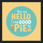Funny Hej Bra Paj Pastel Kitchen Typography Art Poster<br><div class="desc">Färgfull typografisk konst med retro och vibrerande färg. Lustigt citat om mat,  matlagning,  bakning och matlagning. dekoration för perfekt till ditt kök,  middag,  kafé,  bageriaffär eller restaurang. Bakgrunden färg (cirkeln och fyrkanten) är anpassade via Design Verktyg.</div>