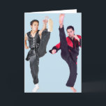 FUNNY HEJ MARTIAL ARTS KARATE GREETING CARD<br><div class="desc">HEJ "HI YA!" KARATE CARD</div>