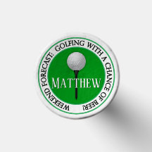 Funny Helg Golf Boll & Tee Golfing Tees