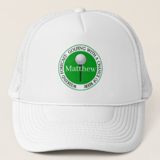 Funny Helg-prognos Golf Boll Baseball Keps