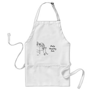 Funny Helgdag Cat Apron Förkläde
