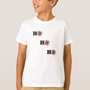 Funny Helgdag Ho Ho Ho Peppermint Candy Tee Shirt