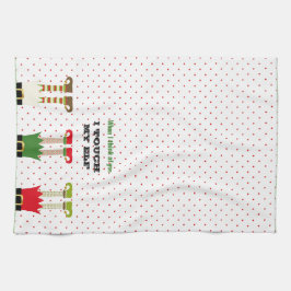 Funny Helgdag jul Party Elf Kökshandduk