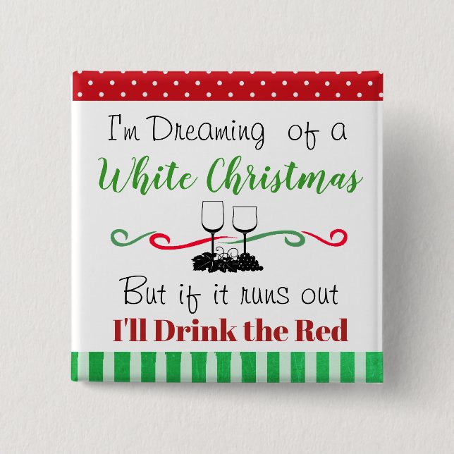Funny Helgdag jul-Vin-citat Knapp (Framsida)