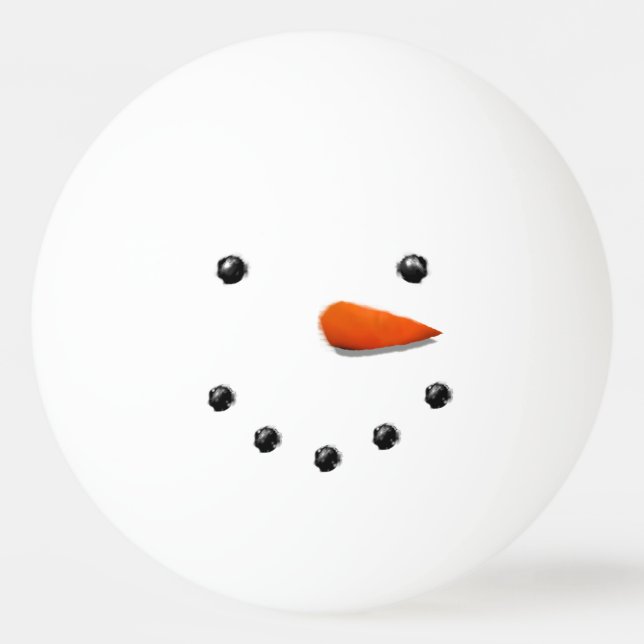 Funny Helgdag Snögubbe Pingisboll (Framsidan)