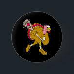 Funny Helgdag Thanksgiving Lacrosse Turkey T Shirt Knapp<br><div class="desc">Funny Helgdag Thanksgiving Lacrosse Turkey T Shirt</div>