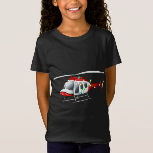 Funny Helicopter Älskare Julafton Santa Hat Helico T Shirt