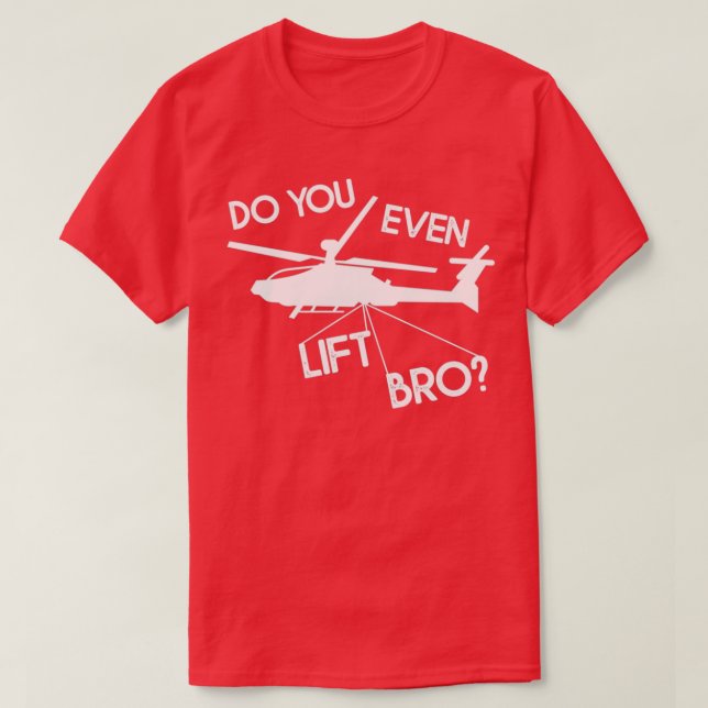 Funny Helicopter Pilot Gift  T Shirt (Design framsida)