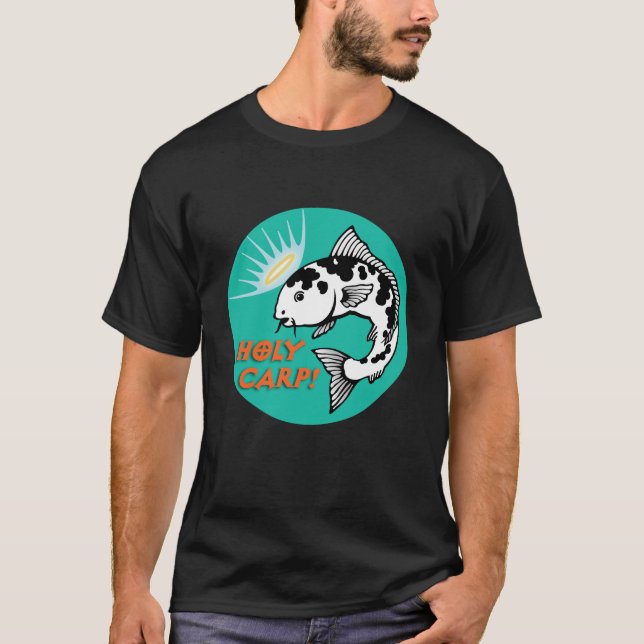 Funny Heliga Carp T-shirt (Framsida)