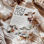 Funny Heliga Cow Födelsedagsfest inbjudan<br><div class="desc">Redo till party tills korna kom hem? Vår Heliga Kow-födelsedagsinbjudningar är bara början på meriteringen. Lustigt,  unikt och fullständigt ålders- och gender inkluderande...  Dessa vattenfärger i inbjudan var början till ett verkligt minnesvärt firande.</div>