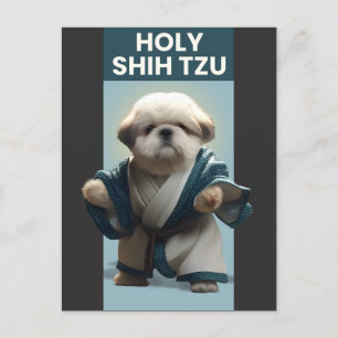 Funny Heliga Shi Tzu Hund vykort