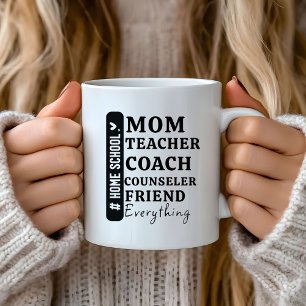 Funny Hem School Mamma Mors dag-gåvor Kaffemugg