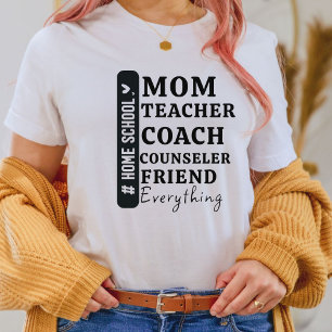 Funny Hem School Mamma Mors dag-gåvor T Shirt