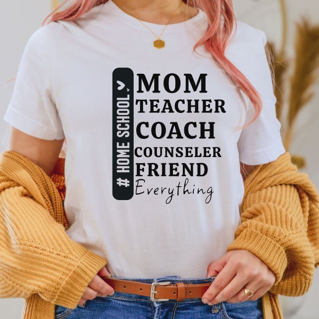Funny Hem School Mamma Mors dag-gåvor T Shirt (Skapare uppladdad)