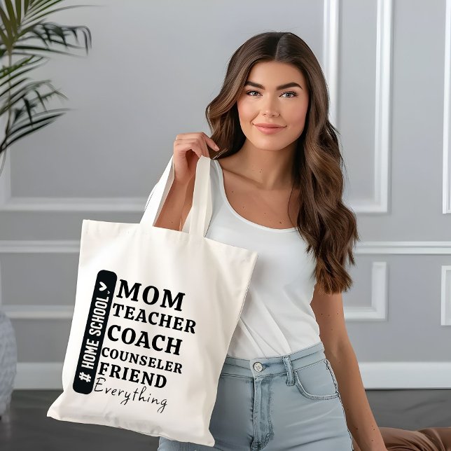 Funny Hem School Mamma Mors dag-gåvor Tygkasse (Skapare uppladdad)