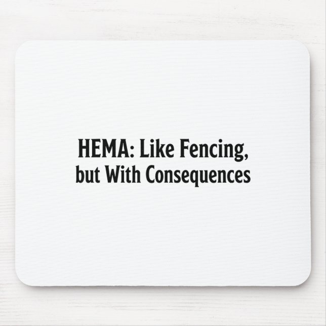 Funny Hema Shirt - Like Fencing But With Consequen Musmatta (Framsidan)
