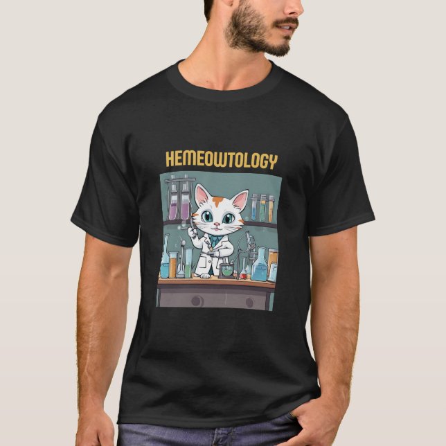Funny Hematologi Hematologi Kat T Shirt (Framsida)