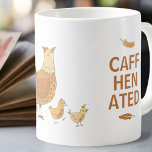 Funny Hen Pun Chicken Coffee Mugg<br><div class="desc">Gör någon som gnuggar med sin morgon kopp av kaffe med den här underbara kycklingen "caff-hen" mugg! Punkter är de bästa,  och den här är perfekt för din kycklingälskande,  kaffedrickande vän!</div>