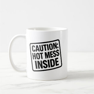 Funny "Hett Inside" Mugg - kaffe Humor Kopp