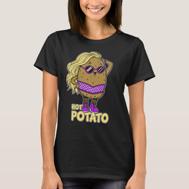 Funny Hett Potato T Shirt (Framsida)