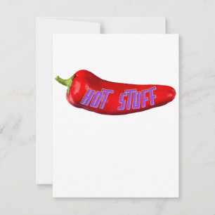 Funny Hett Saker Red Chili Pepper Julkort