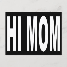 Funny Hi Mamma i Large Brev Vykort