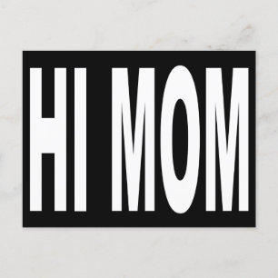 Funny Hi Mamma i Large Brev Vykort
