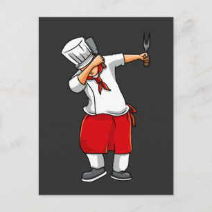 Funny Hibachi Chef Japansk Cook Food Älskare Vykort