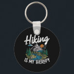 Funny Hiking Is My Therapy Outdoor Travel Mountain Nyckelring<br><div class="desc">Funny Hiking Is My Therapy Outdoor Travel Mountains For Her</div>