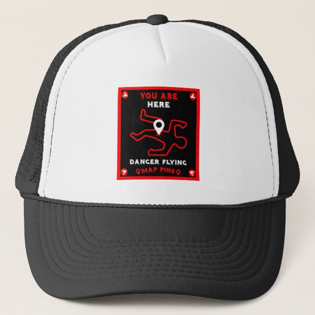 Funny Hiking Karta Cap Gift Keps (Framsida)