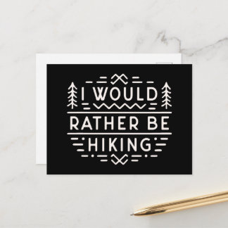 Funny hiking sarcastic quotes for introvert hiker vykort