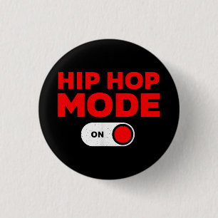 Funny Hip hop Design För manar Kvinnor 90-talet Hi Knapp