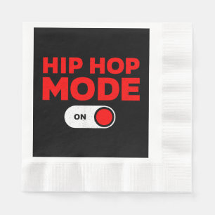 Funny Hip hop Design För manar Kvinnor 90-talet Hi Pappersservett