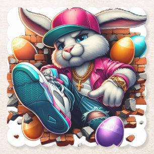 Funny hip hop Gangster Bunny Påsk Urban Design Underlägg Papper