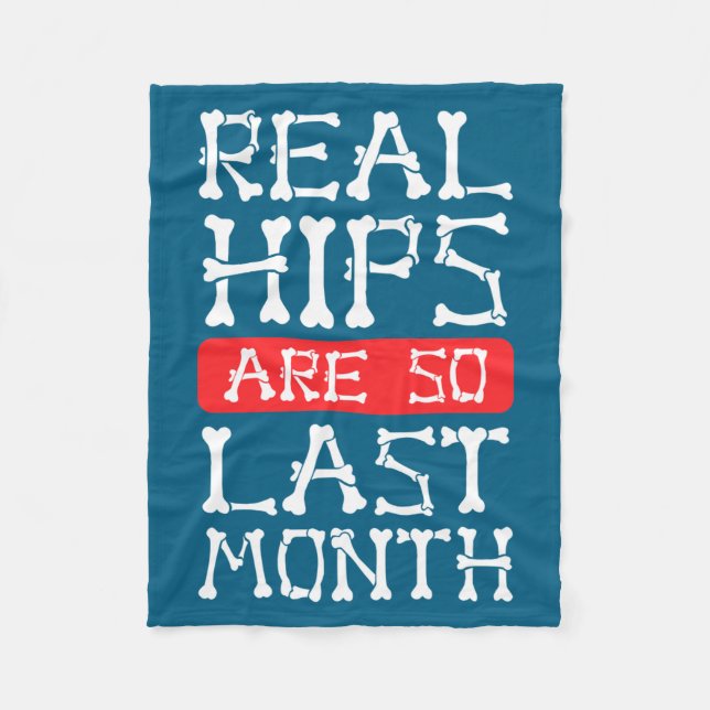 Funny Hip Replacement Bones Surgery Recovery  Fleecefilt (Framsidan)